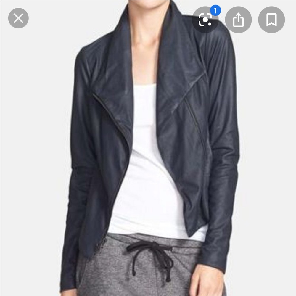 Vince “Paper” Leather Scuba Jacket